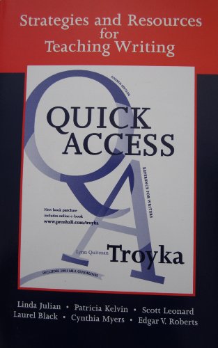 Imagen de archivo de Strategies and Resources for Teaching Writing with the Simon & Schuster Quick Access Reference for Writers 4/E a la venta por HPB-Red