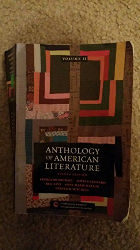 9780131829596: Anthology of American Literature, Vol. 2