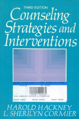 Stock image for Counseling Strategies and Interventions for sale by Better World Books