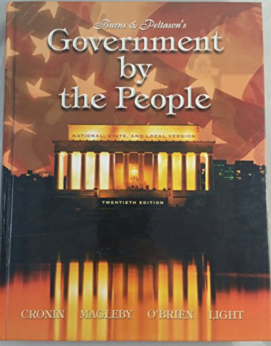 Beispielbild fr Government by the People: National, State, and Local Version zum Verkauf von HPB-Red