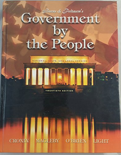 9780131838116: Government by the People: National, State, and Local Version