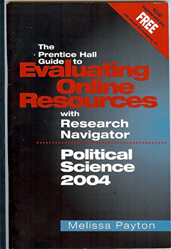 Stock image for Political Science: Evaluating Online Resources with Research Navigator,2004 for sale by a2zbooks
