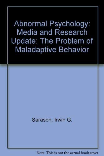 Beispielbild fr Abnormal Psychology : The Problem of Maladaptive Behavior: Media and Research Update zum Verkauf von Better World Books