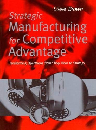 Beispielbild fr Strategic Manufacturing Competitive Advantage: Transforming Operations from Shop Floor to Strategy zum Verkauf von Reuseabook