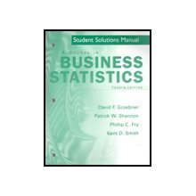 Imagen de archivo de A Course in Business Statistics: Student Solutions Manual a la venta por HPB-Red