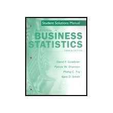 Stock image for A Course in Business Statistics: Student Solutions Manual for sale by HPB-Red