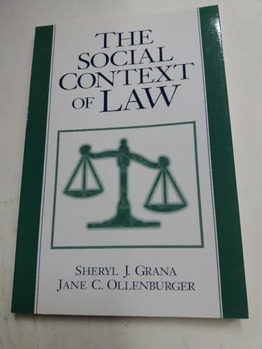 9780131853645: The Social Context of Law