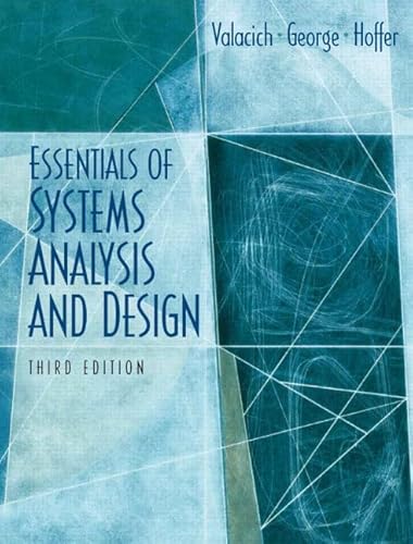 Beispielbild fr Essentials Of System Analysis And Design zum Verkauf von Campus Bookstore