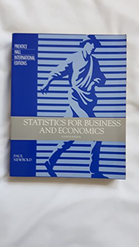9780131855540: Statistics for Business and Economics: International Edition