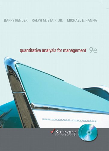 9780131857025: Quantitative Analysis for Management with CD: United States Edition