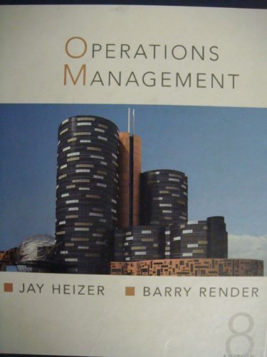 Imagen de archivo de Operation Management/Jay Heizer, Barry Render a la venta por Better World Books