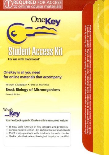Brock Biology of Microorganisms Student Access Kit (OneKey) (9780131859722) by [???]