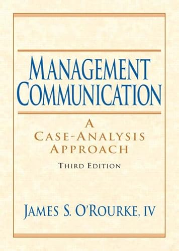 Imagen de archivo de Management Communication: A Case-Analysis Approach a la venta por ThriftBooks-Atlanta