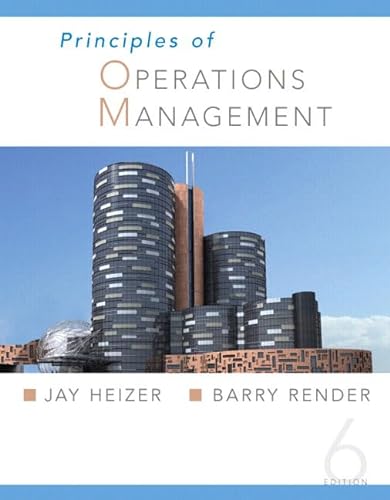 Beispielbild fr Principles of Operations Management zum Verkauf von Better World Books Ltd