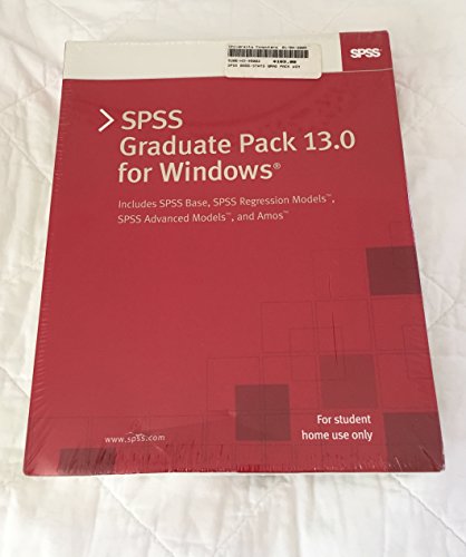 SPSS 13.0 for Windows Student Version: For Microsoft Windows XP, 2000, Me, and 98 (9780131867567) by SPSS Inc