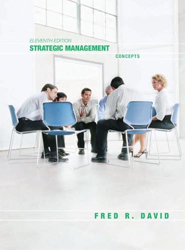 Strategic Management: Concepts (9780131869554) by David, Fred R.