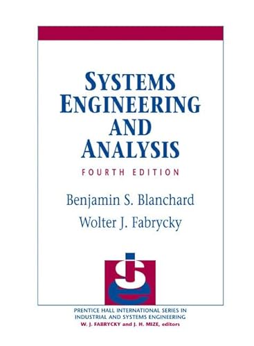 9780131869776: Systems Engineering and Analysis: United States Edition