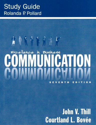 Stock image for Study Guide - Excellence in Business Communication for sale by HPB-Red