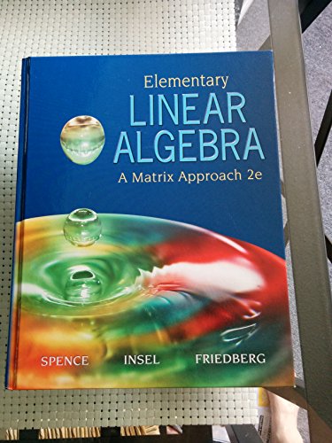 Beispielbild fr Elementary Linear Algebra (2nd Edition) zum Verkauf von BooksRun