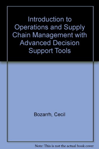 Beispielbild fr Advanced Decision Support Tools To Accompany Introduction to Operations and Supply Chain Management zum Verkauf von a2zbooks