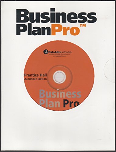 Business Plan Pro, Entrepreneurship: Starting and Operating a Small Business (9780131874848) by Palo Alto, Software; Palo Alto Software