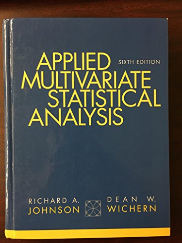 9780131877153: Applied Multivariate Statistical Analysis (6th Edition)