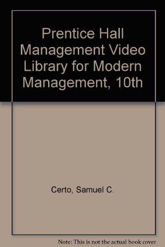 Stock image for Prentice Hall Management Video Library for Modern Management, 10th for sale by a2zbooks