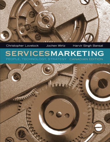 Imagen de archivo de Services Marketing : People, Technology, Strategy a la venta por Better World Books: West