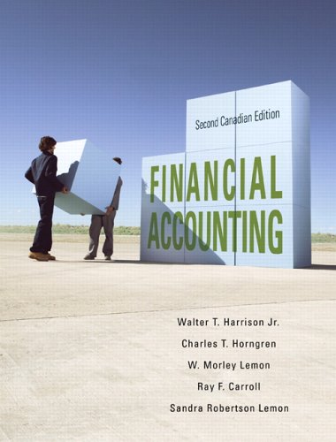 Stock image for Financial Accounting, Second Canadian Edition (2nd Edition) for sale by Irish Booksellers