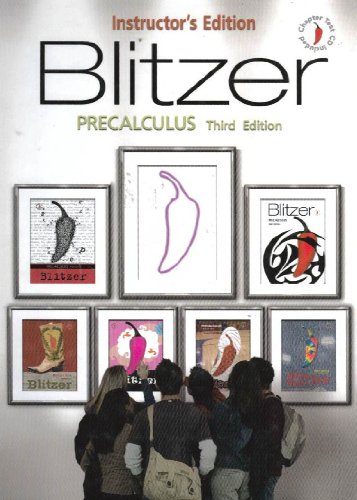 Beispielbild fr Blitzer Precalculus - Instructor's Edition zum Verkauf von Your Online Bookstore