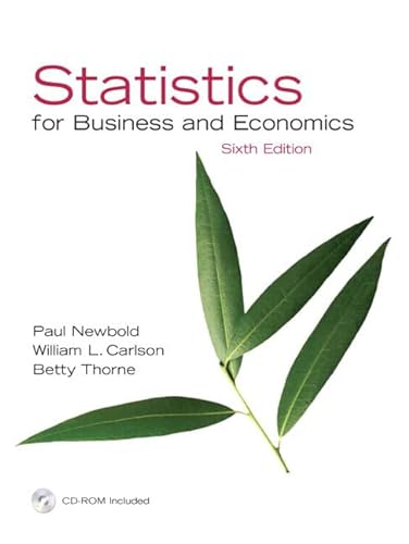 9780131880900: Statistics for Business and Economics, 6th Edition