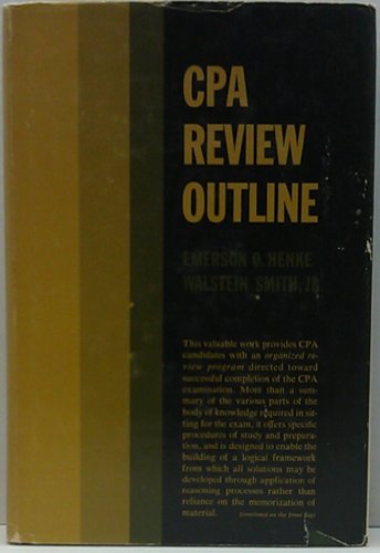 Stock image for CPA review outline for sale by ThriftBooks-Atlanta