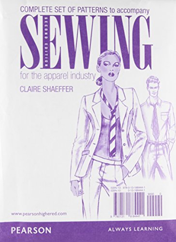 Patterns for Sewing for the Apparel Industry (9780131884441) by Shaeffer, Claire