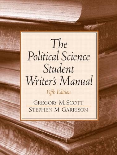 9780131892590: Political Science Student Writer's Manual