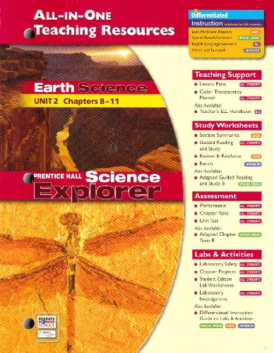 Immagine dell'editore per All-In-One Teaching Resources Book Earth Science Unit 2 Chapters 8-11 venduto da TextbookRush