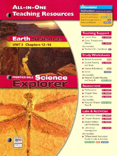 Stock image for Prentice Hall Science Explorer All-In-One Teaching Resources Earth Science Unit 3 Chapters 12-14 for sale by SecondSale