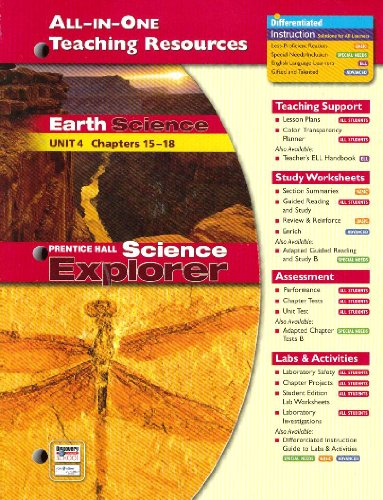 Stock image for All-In-One Teaching Resources Earth Science Unit 4 Chapters 15-18 Prentice Hall Science Explorer for sale by TextbookRush