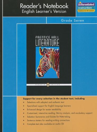 9780131907928: Prentice Hall Literature Penguin Edition Readers Notebook English Learners Version Grade 7 2007c