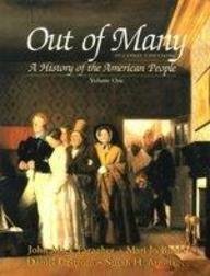 9780131910652: Out of Many: A History of the American People, Volume I