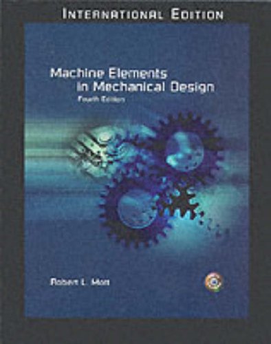 Imagen de archivo de Machine Elements in Mechanical Design a la venta por Anybook.com