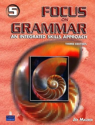 Imagen de archivo de Focus on Grammar 5: An Integrated Skills Approach [With CDROM] a la venta por ThriftBooks-Dallas