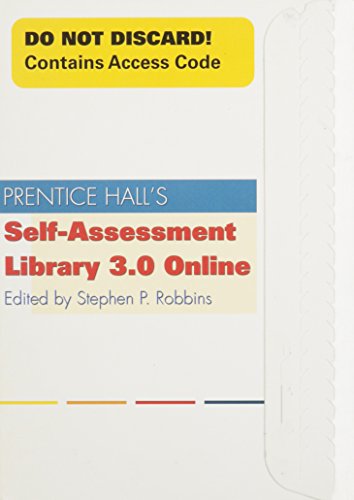 9780131914377: Self-Assessment Library (Access Code) v. 3.0 - Non-Saleable