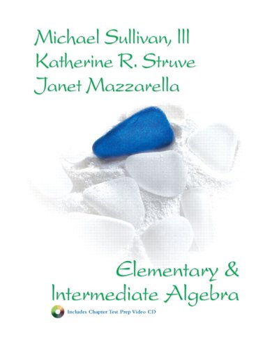 Stock image for Elementary & Intermediate Algebra [With CD-ROM] for sale by ThriftBooks-Atlanta