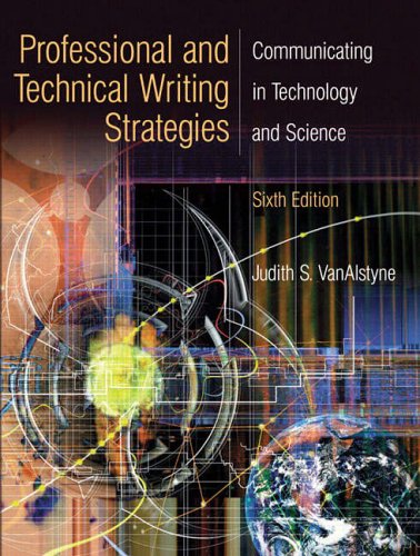 Stock image for Professional and Technical Writing Strategies: Communicating in Technology and Science (6th Edition) for sale by SecondSale