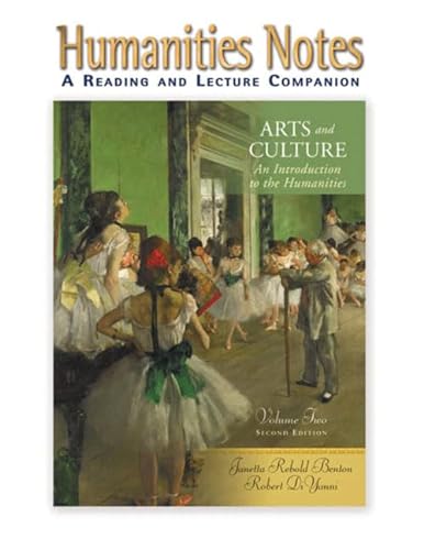 Imagen de archivo de Arts and Culture: Volume 2: A Reading and Lecture Companion (v. 2) a la venta por Iridium_Books