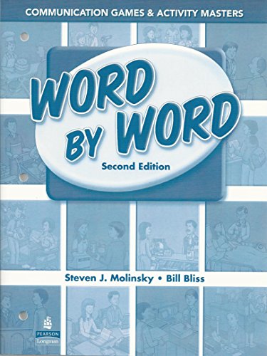 Stock image for Word by Word Picture Dictionary Communication Games and Activity Masters for sale by Goodwill of Colorado