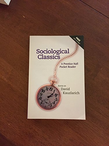 Beispielbild fr Sociological Classics: A Pearson Pocket Reader zum Verkauf von BooksRun