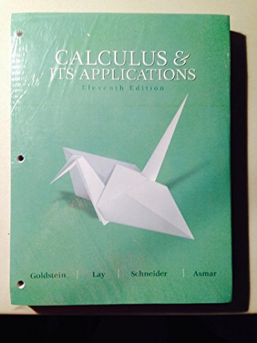 Imagen de archivo de Calculus and Its Applications a la venta por Better World Books