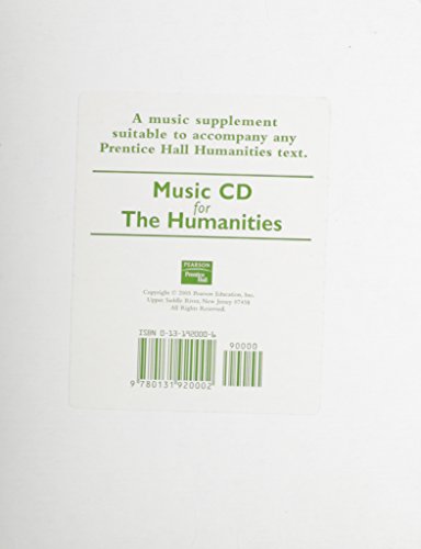 Imagen de archivo de Music for the Humanities CD a la venta por SecondSale