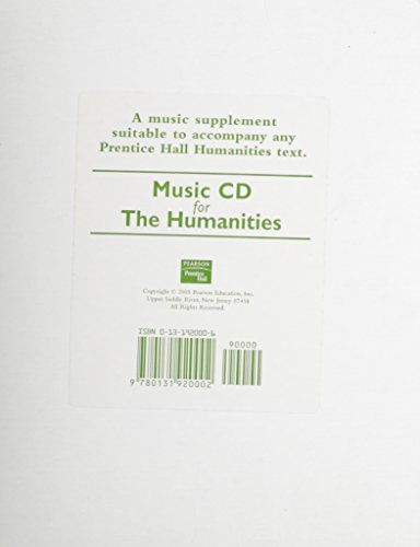 9780131920002: Music for the Humanities CD